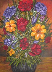 C’est le bouquet! -
Acrylique sur isorel - 28” x 38" - 71 x 96 cm C’est le bouquet! -
Acrylique sur isorel - 28” x 38" - 71 x 96 cm