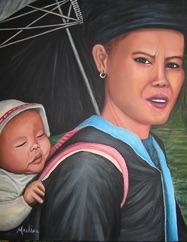 Mère et enfant - Asie -
Acrylique sur toile tendue - 16” x 20" - 40 x 50 cm Mère et enfant - Asie -
Acrylique sur toile tendue - 16” x 20" - 40 x 50 cm