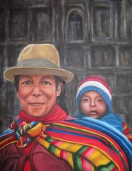 Péruvienne et enfant -
Acrylique sur toile tendue - 16” x 20" - 40 x 50 cm Péruvienne et enfant -
Acrylique sur toile tendue - 16” x 20" - 40 x 50 cm