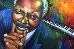 Oscar Peterson -
Acrylique sur toile tendue - 36” X 24" - 91 x 61 cm Oscar Peterson -
Acrylique sur toile tendue - 36” X 24" - 91 x 61 cm